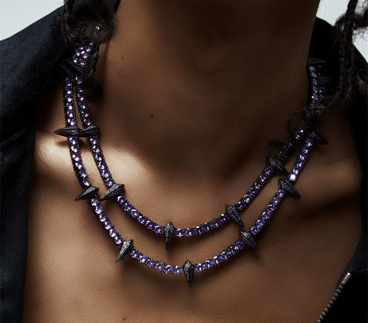 Panther Chain Purple/Black/Pink